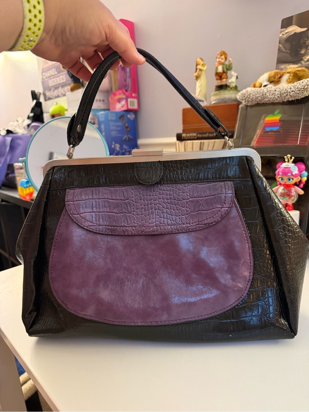 APT. 9 Vintage Inspired Structured Frame Satchel Bag